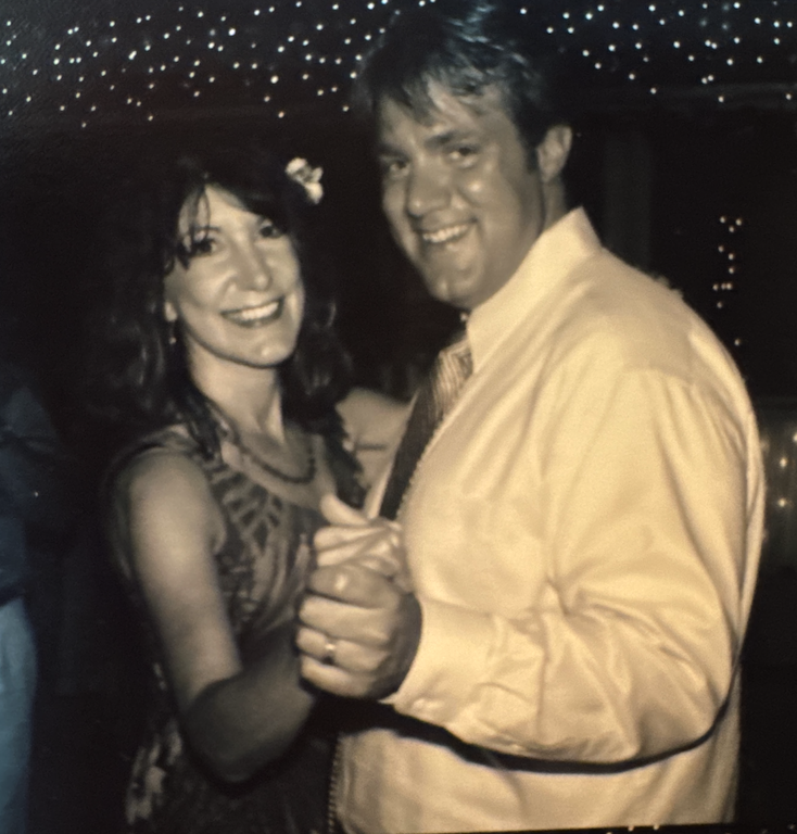 John dancing with his mother, Esther Carr.